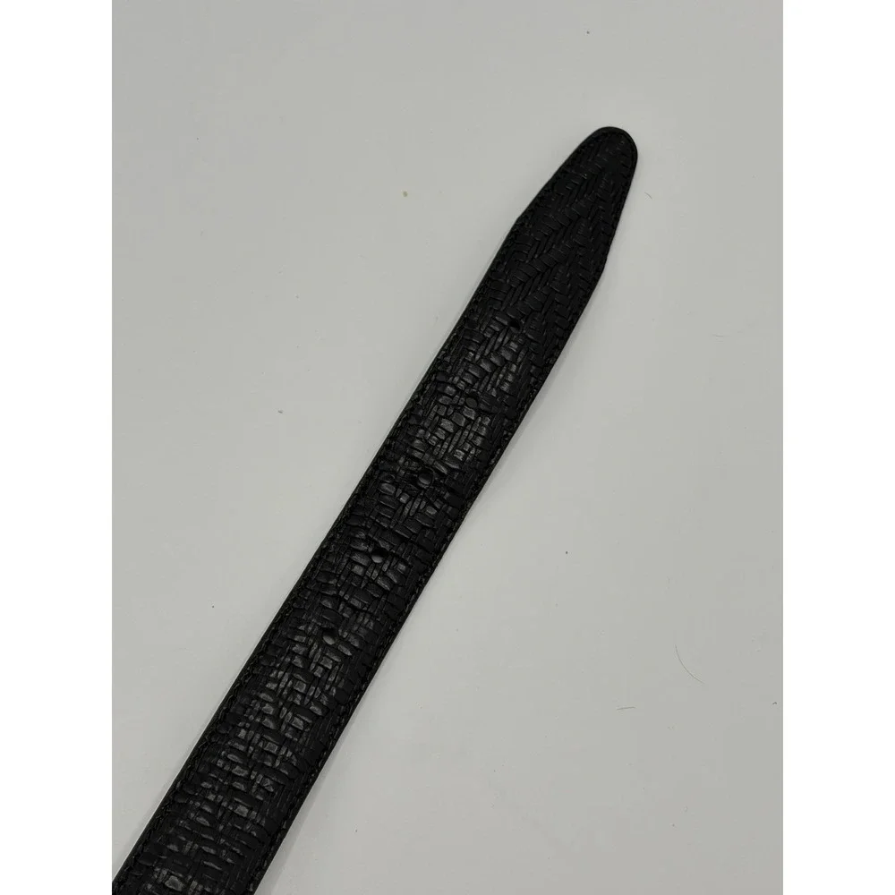 canterbury‎ aniline leather belt black Size 32  Vintage Mens